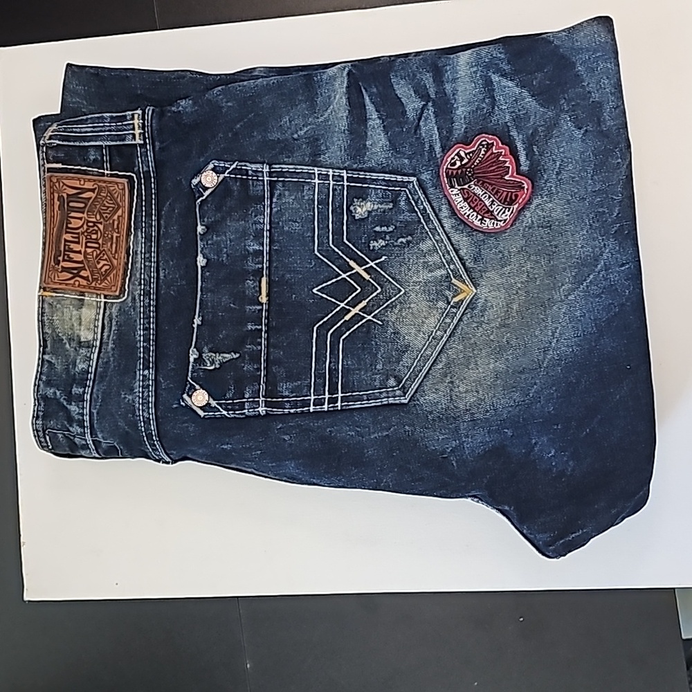 Affliction Ride to Hell Moto Patch Straight Size 36